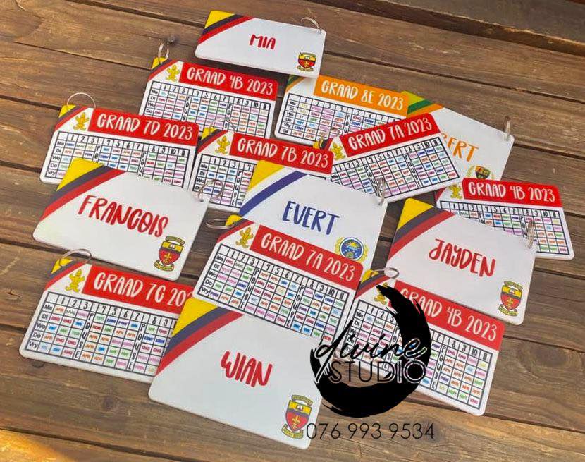 class schedule bag tag class schedule bag tag